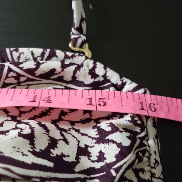 ☀ Mossimo Womens Purple Floral Print Halter 2 Piece - Picture 8 of 9